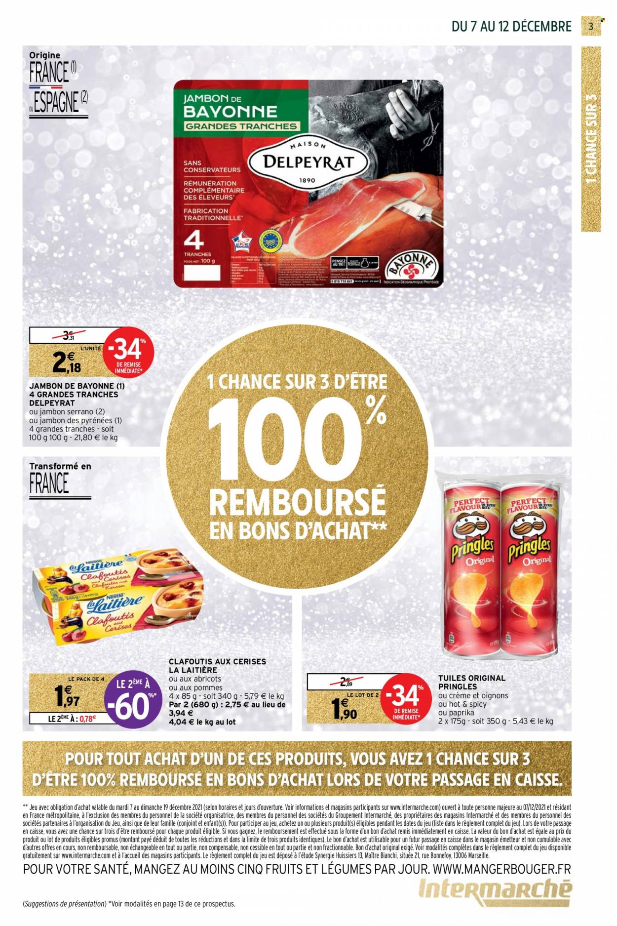 thumbnail - Catalogue Intermarché Express - 07/12/2021 - 19/12/2021 - Produits soldés - dessert au lait, tuiles, chips, Pringles. Page 3.