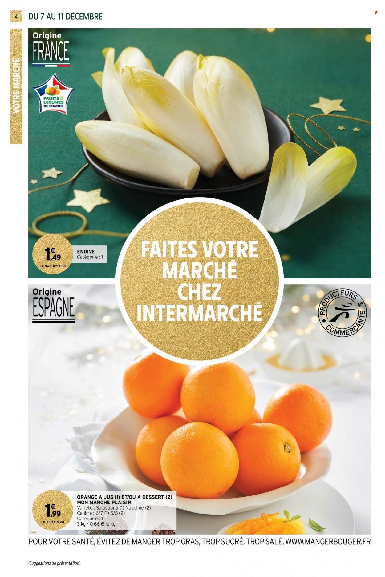thumbnail - Catalogue Intermarché Express - 07/12/2021 - 19/12/2021 - Produits soldés - endives. Page 4.