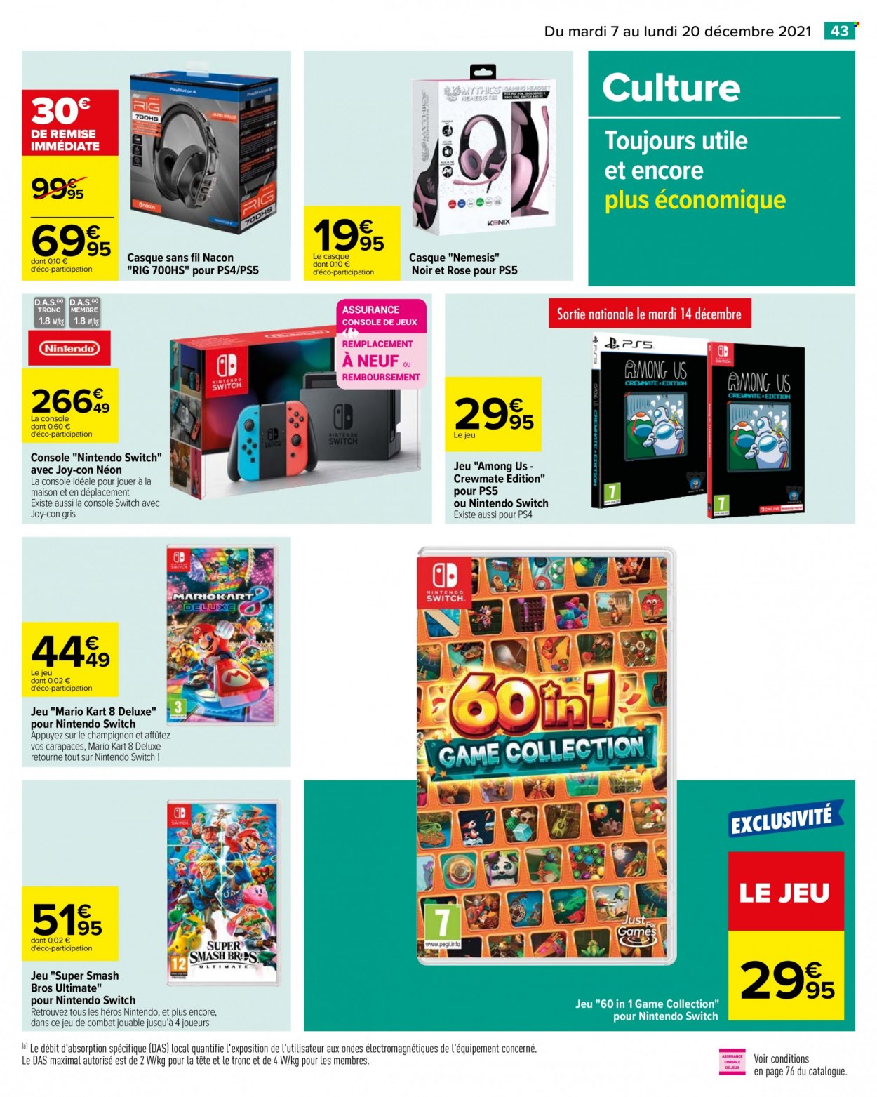 Catalogue Carrefour Hypermarchés - 07/12/2021 - 20/12/2021. Page 43