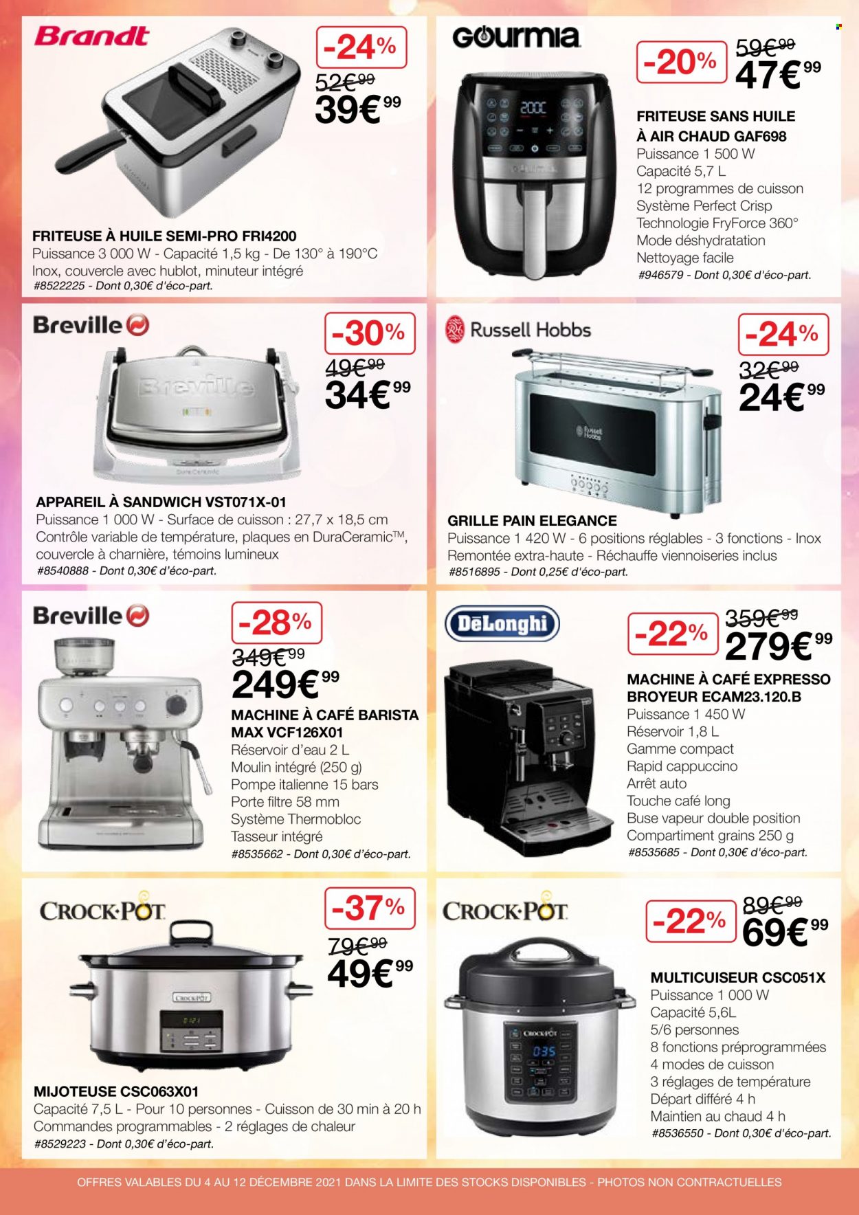 thumbnail - Catalogue Costco - 04/12/2021 - 12/12/2021 - Produits soldés - Expresso, machine à café, friteuse, grille pain. Page 8.