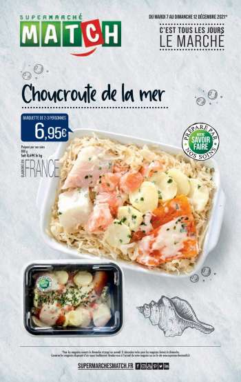 Catalogue Supermarché Match - 07/12/2021 - 12/12/2021.