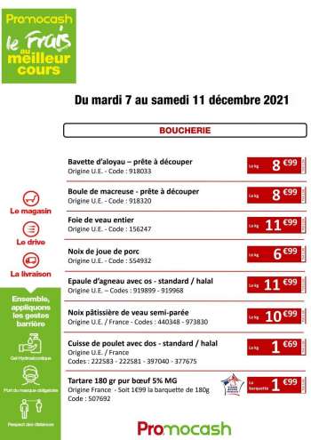 Catalogue Promocash - 07/12/2021 - 11/12/2021.