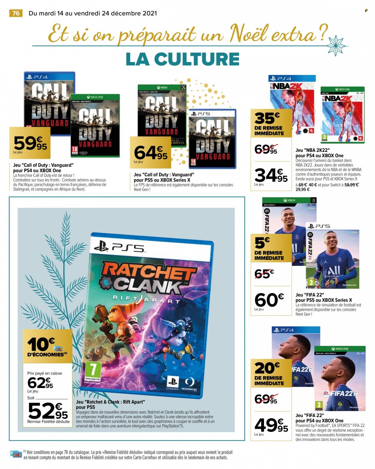 Catalogue Carrefour Hypermarchés - 14/12/2021 - 24/12/2021. Page 76