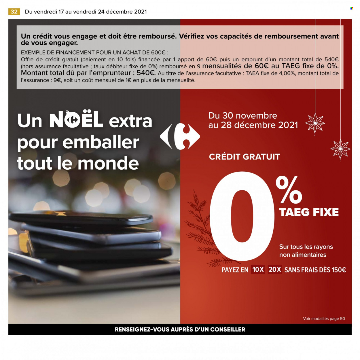 Catalogue Carrefour Hypermarchés - 17/12/2021 - 24/12/2021. Page 32