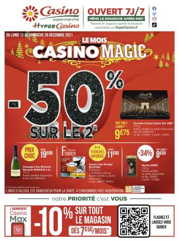 Catalogue Géant Casino - 13/12/2021 - 26/12/2021.