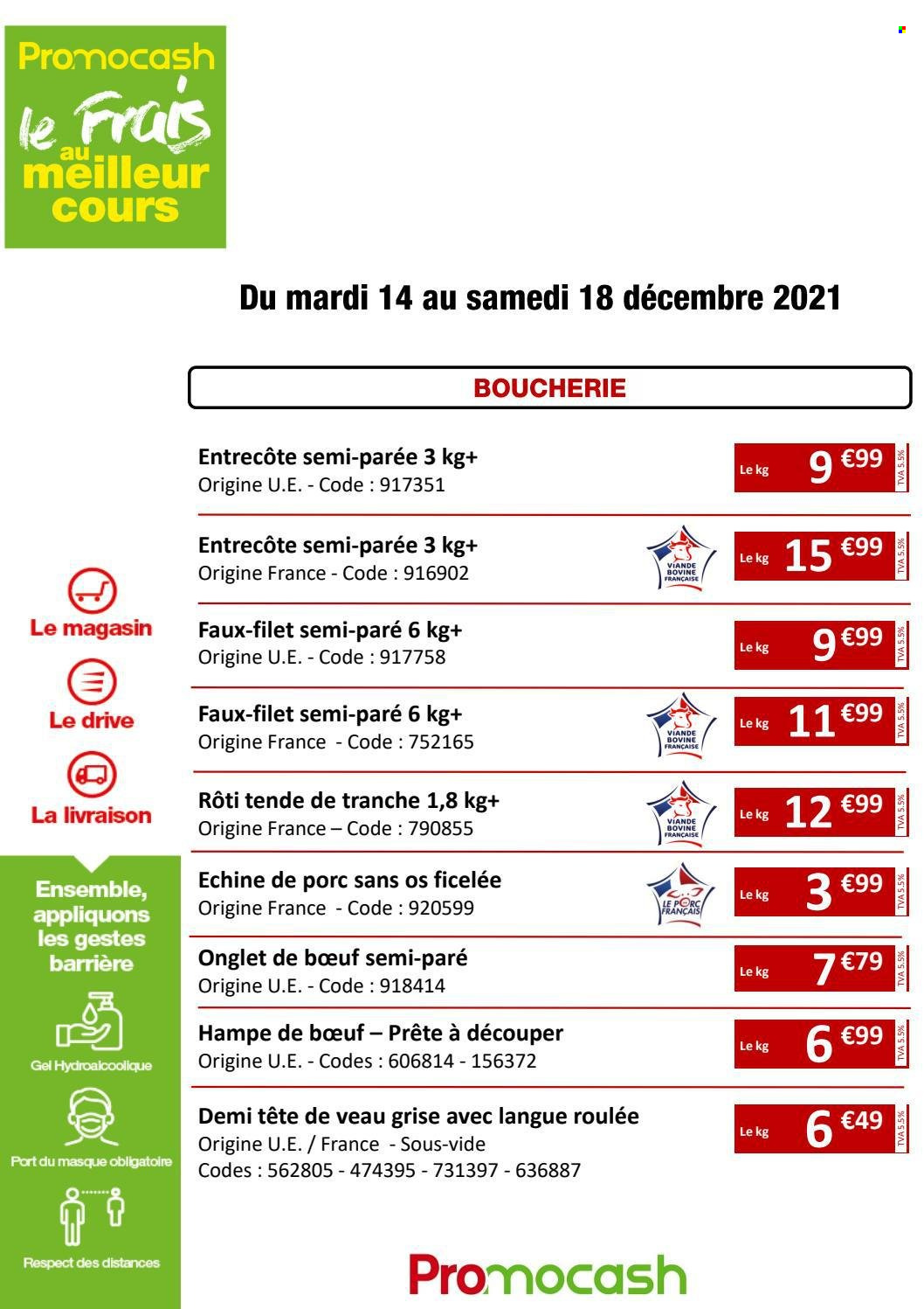 Catalogue Promocash - 14/12/2021 - 18/12/2021. Page 1