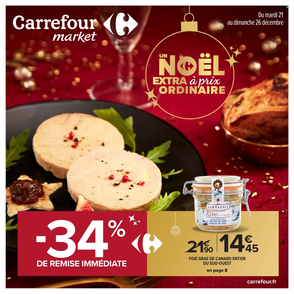 Catalogue Carrefour Market - 21/12/2021 - 26/12/2021. Page 1