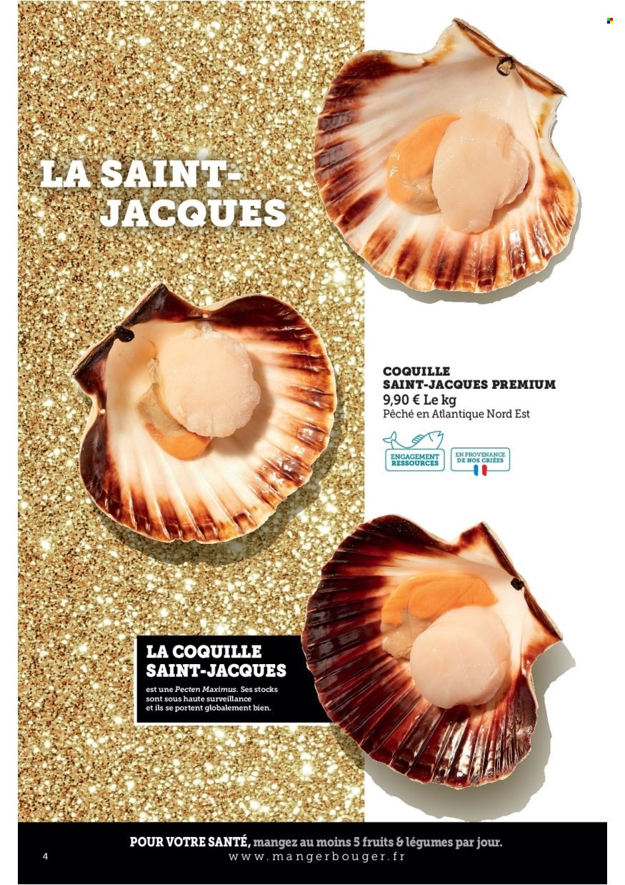 thumbnail - Catalogue Magasins U - 21/12/2021 - 24/12/2021 - Produits soldés - coquilles Saint-Jacques. Page 4.