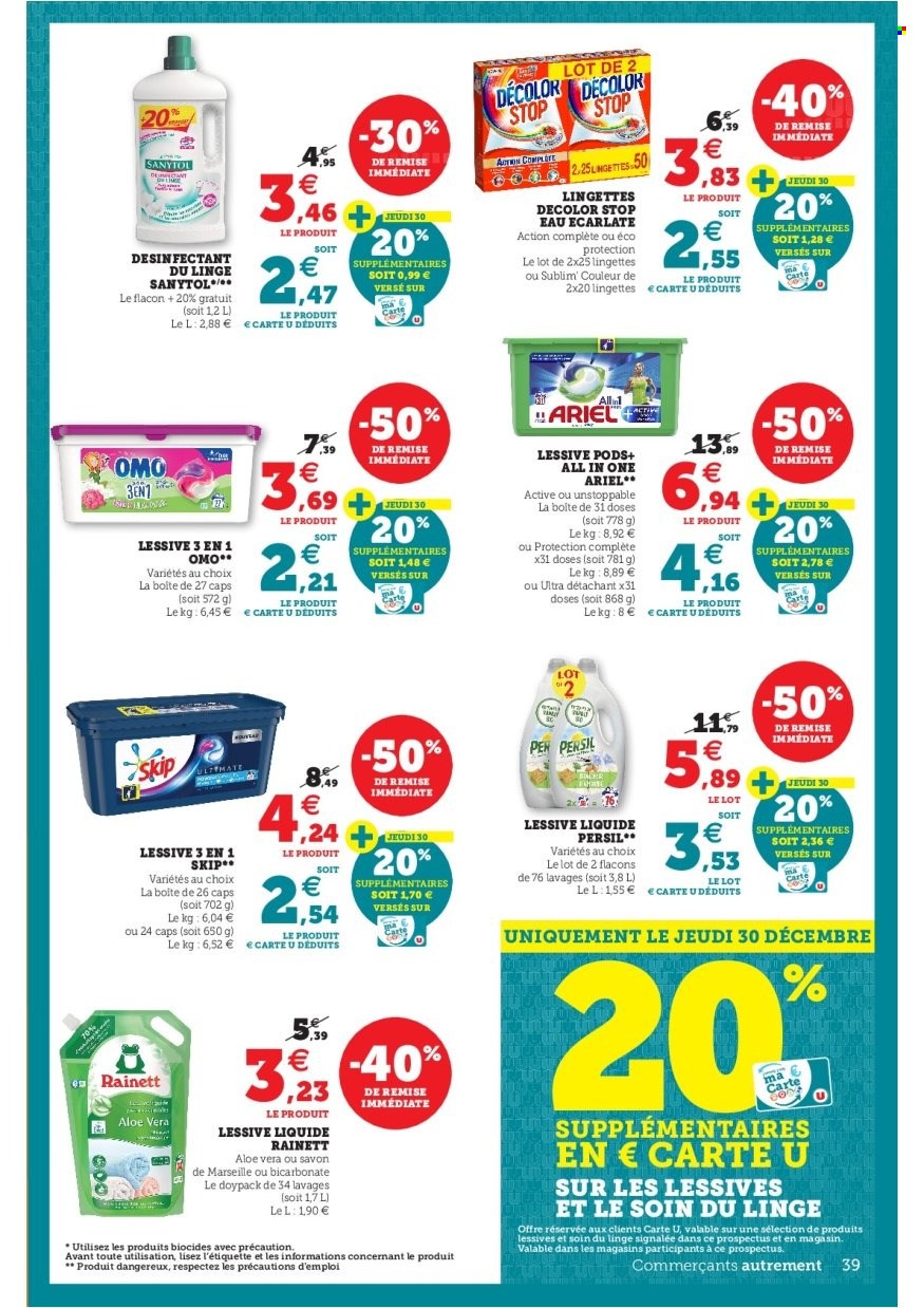 Catalogue SUPER U - 21/12/2021 - 08/01/2022. Page 39