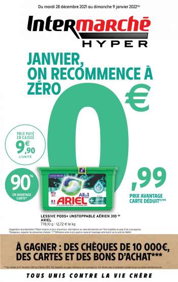 Catalogue Intermarché Hyper - 28/12/2021 - 09/01/2022.