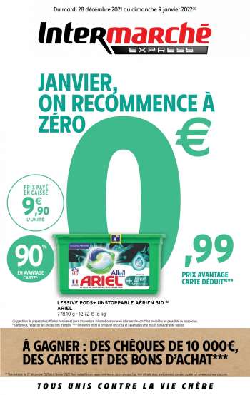 Catalogue Intermarché Express - 28/12/2021 - 09/01/2022.