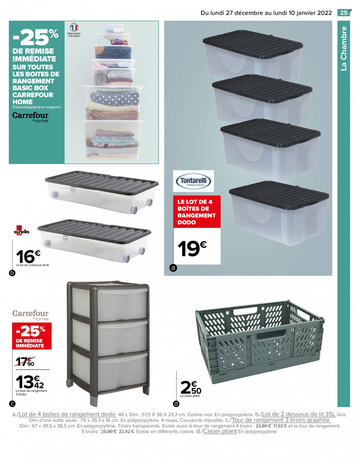 Catalogue Carrefour Hypermarchés - 27/12/2021 - 10/01/2022. Page 25