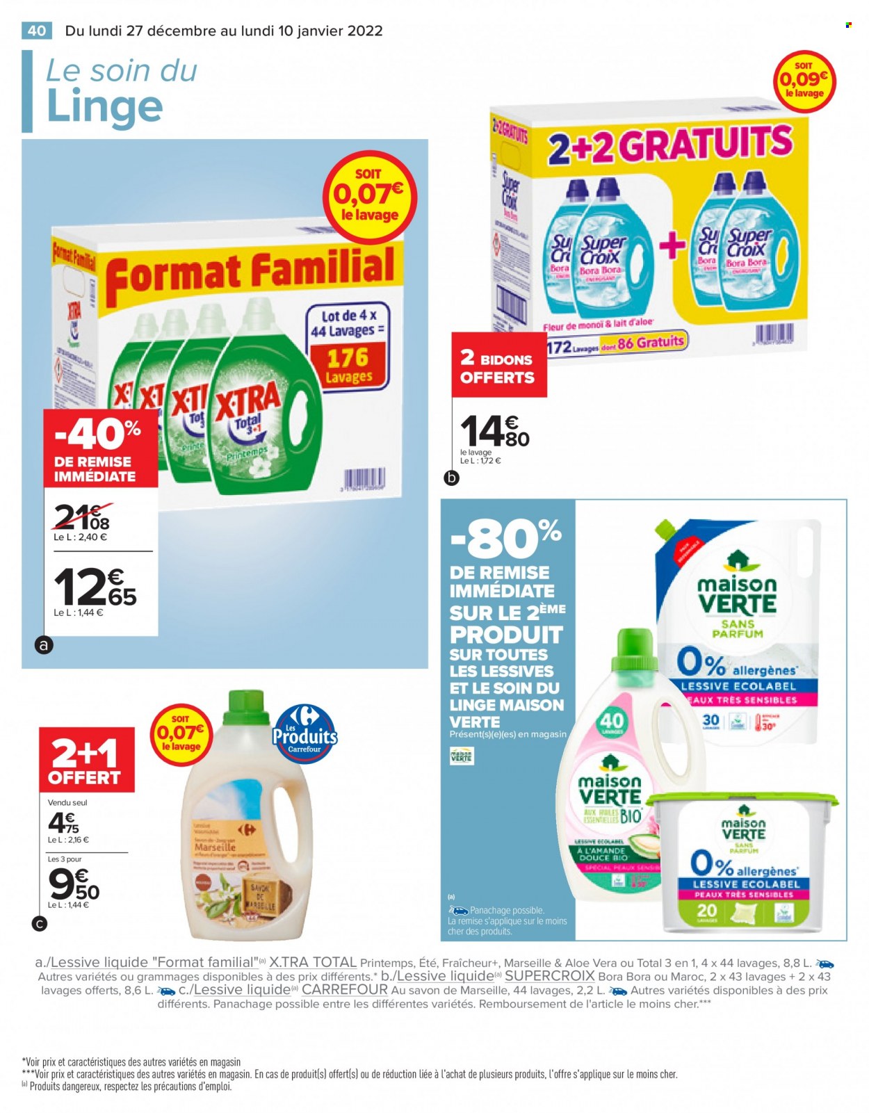 Catalogue Carrefour Hypermarchés - 27/12/2021 - 10/01/2022. Page 40