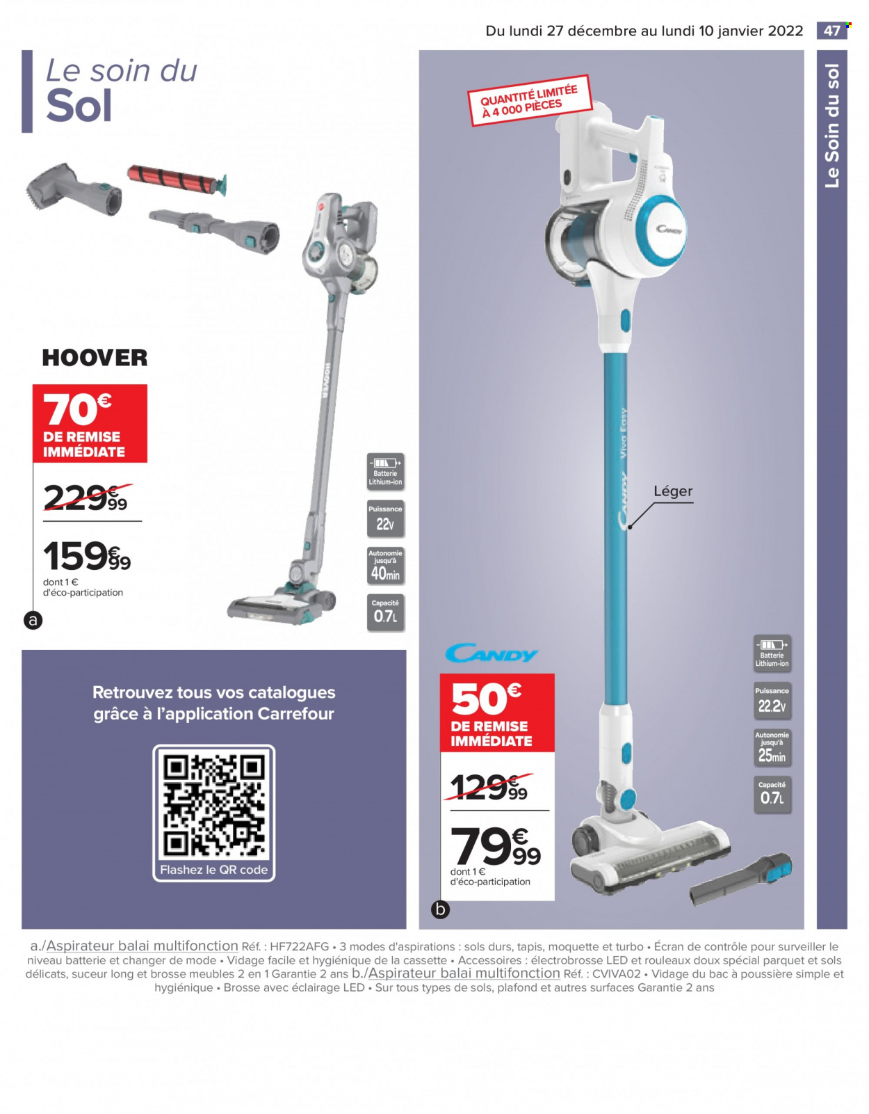 Catalogue Carrefour Hypermarchés - 27/12/2021 - 10/01/2022. Page 47