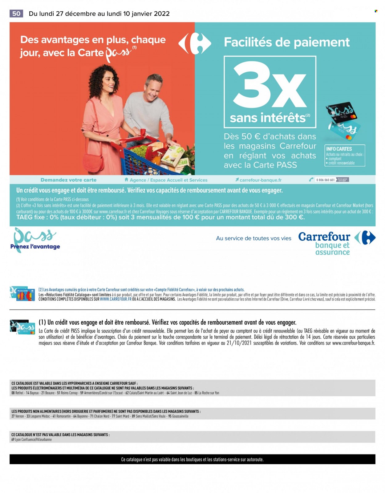 Catalogue Carrefour Hypermarchés - 27/12/2021 - 10/01/2022. Page 50