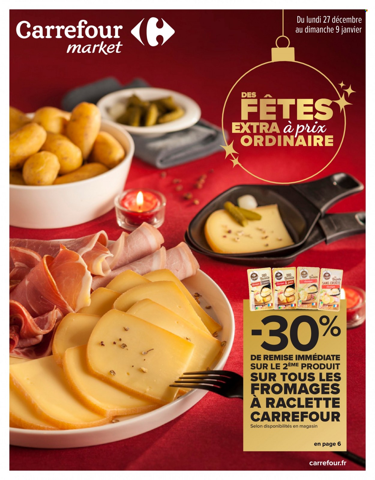 thumbnail - Catalogue Carrefour Market - 27/12/2021 - 09/01/2022 - Produits soldés - La Raclette. Page 1.