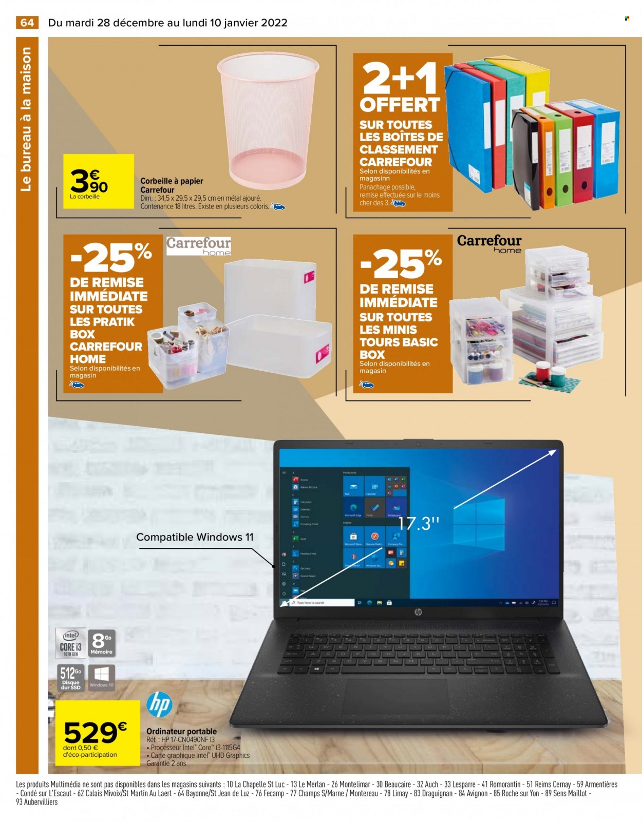 Catalogue Carrefour Hypermarchés - 28/12/2021 - 10/01/2022. Page 64