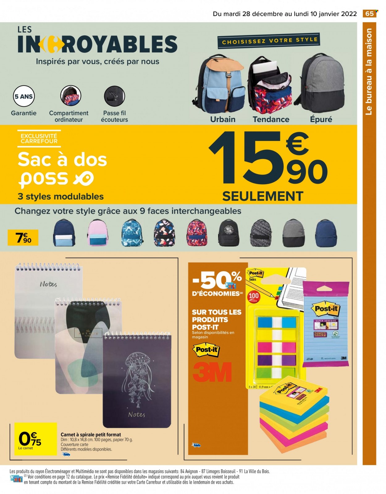 Catalogue Carrefour Hypermarchés - 28/12/2021 - 10/01/2022. Page 65