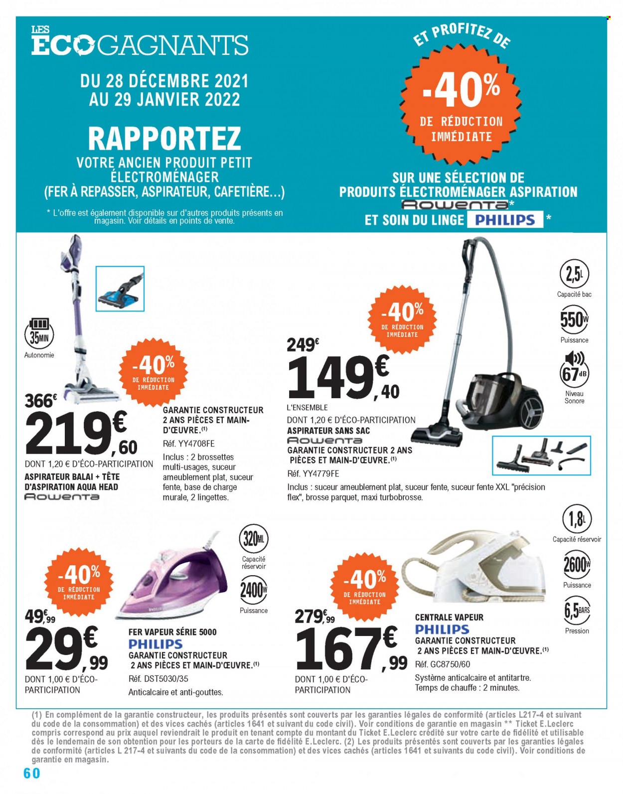 Catalogue E.Leclerc - 28/12/2021 - 08/01/2022. Page 60