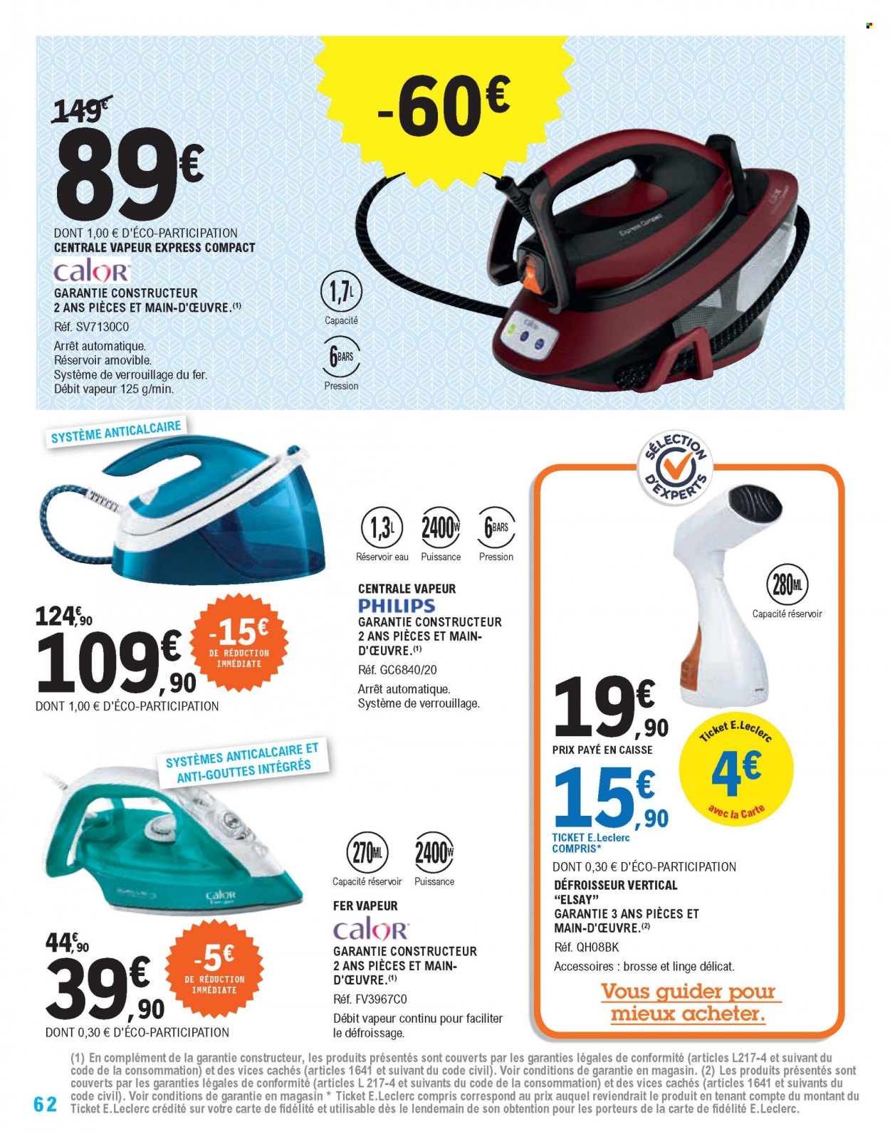 Catalogue E.Leclerc - 28/12/2021 - 08/01/2022. Page 62