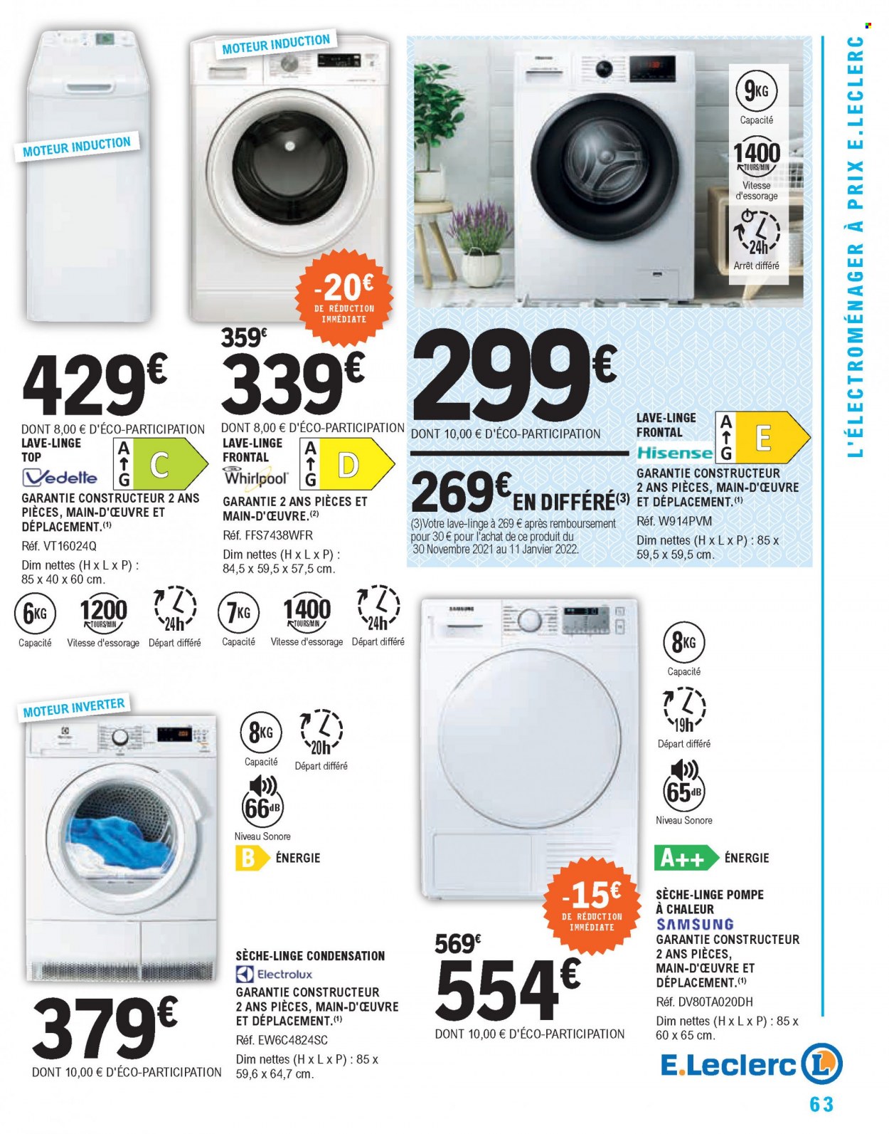 Catalogue E.Leclerc - 28/12/2021 - 08/01/2022. Page 63