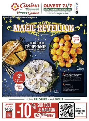 Catalogue Géant Casino - 27/12/2021 - 09/01/2022.
