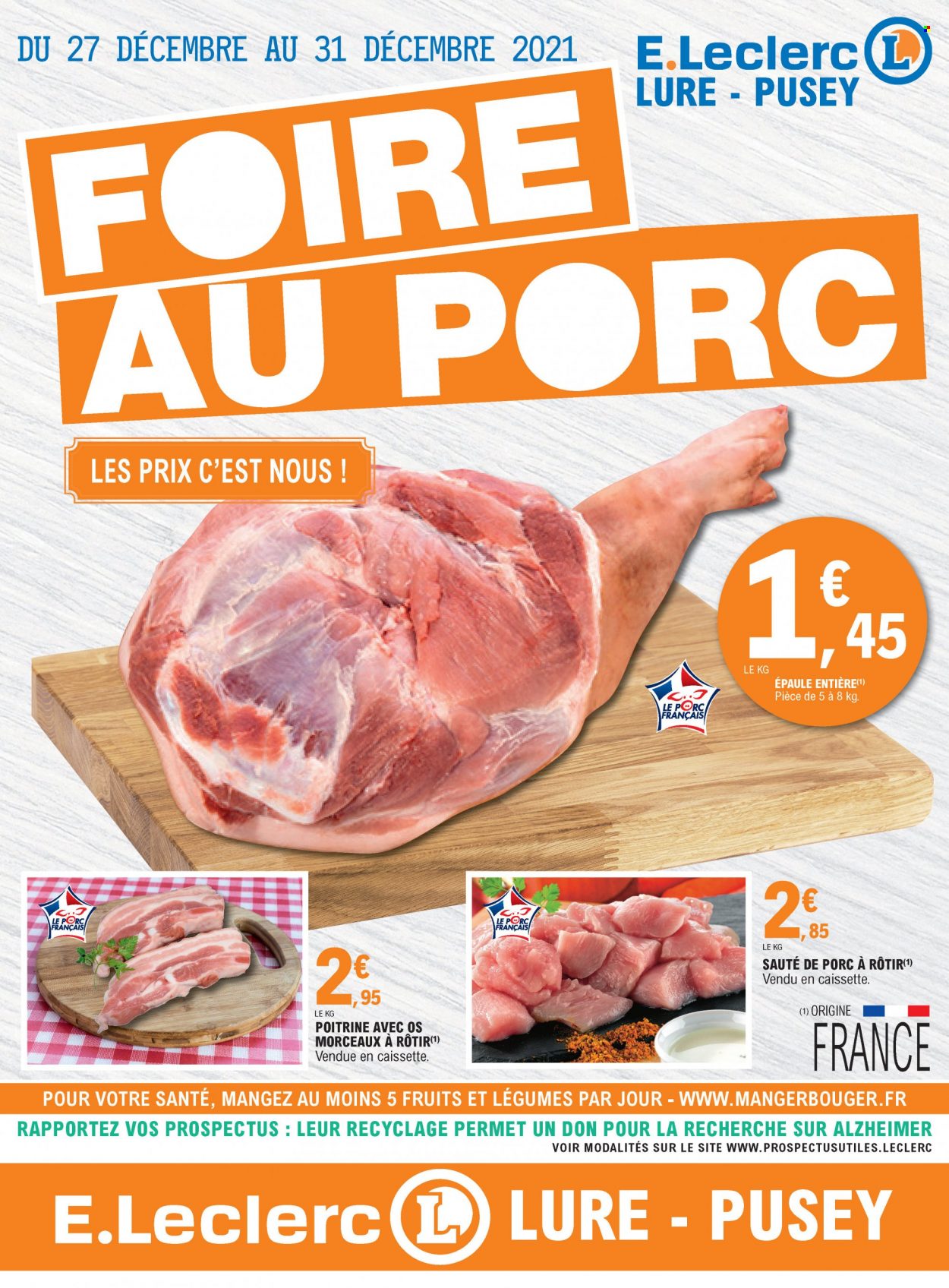 Catalogue E.Leclerc - 27/12/2021 - 31/12/2021. Page 1