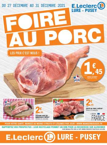 Catalogue E.Leclerc - 27/12/2021 - 31/12/2021.