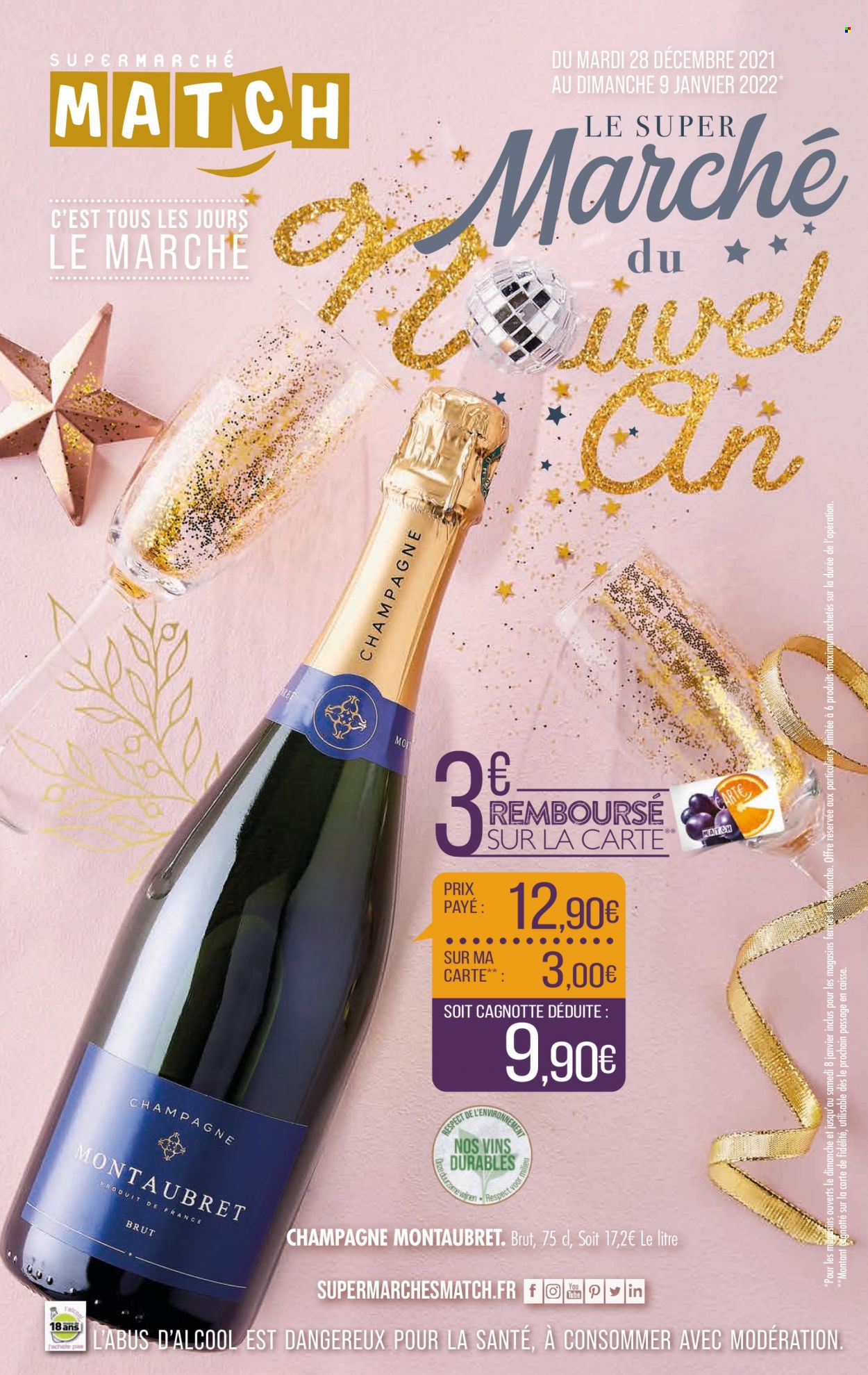 Catalogue Supermarché Match - 28/12/2021 - 09/01/2022. Page 1