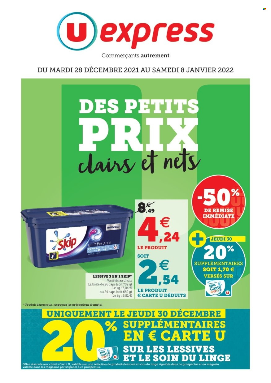 Catalogue U express - 28/12/2021 - 08/01/2022. Page 1