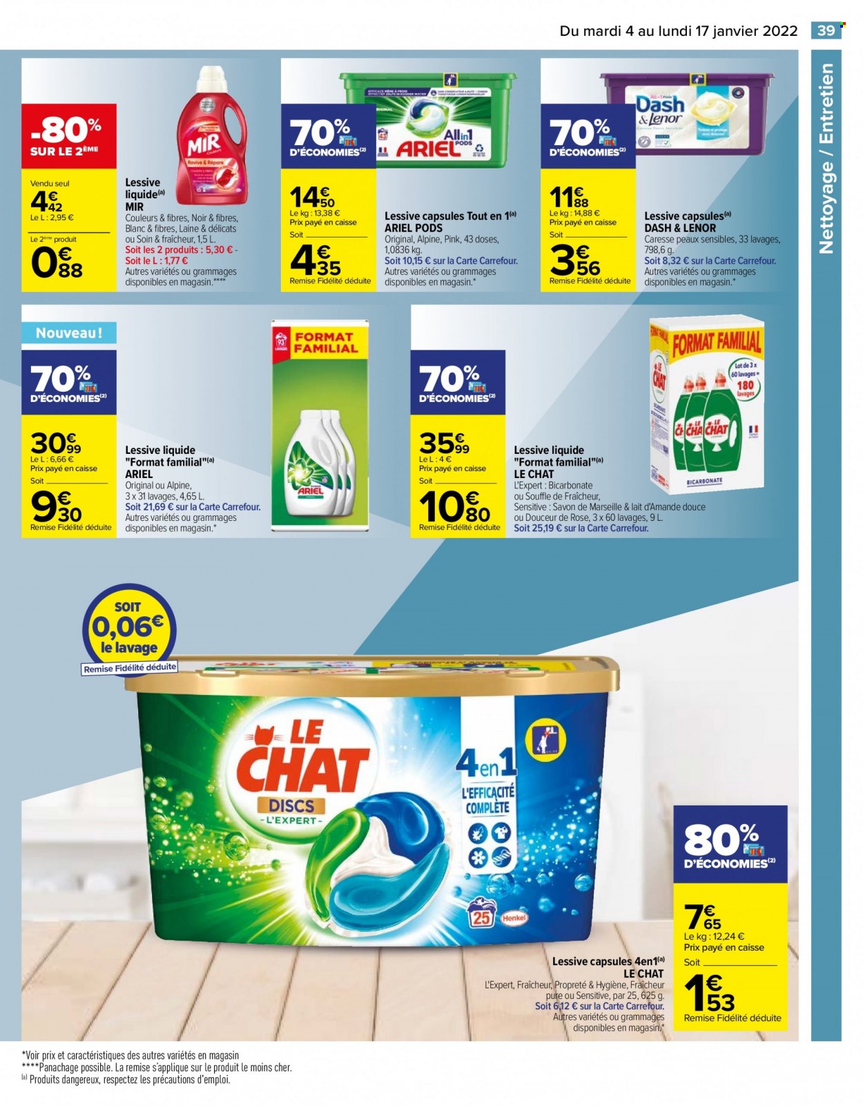 Catalogue Carrefour Hypermarchés - 04/01/2022 - 17/01/2022. Page 39