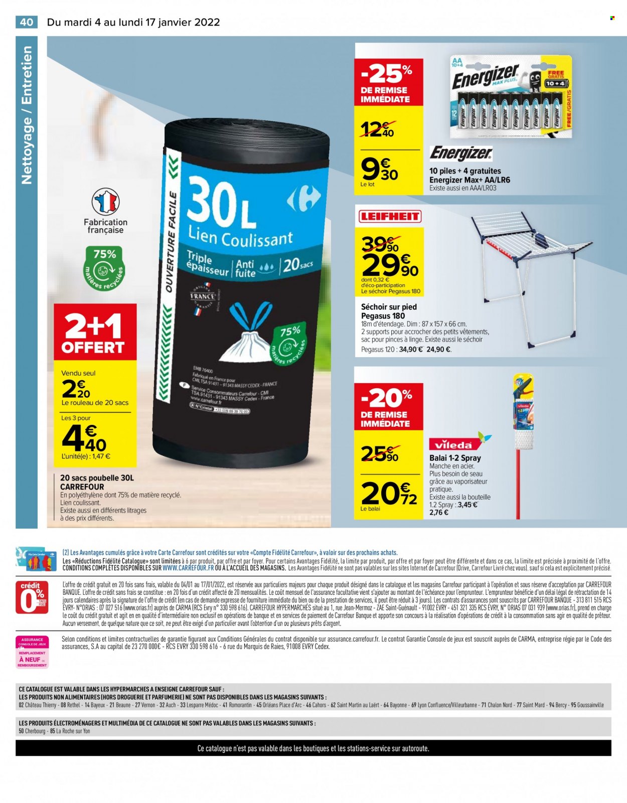 Catalogue Carrefour Hypermarchés - 04/01/2022 - 17/01/2022. Page 40