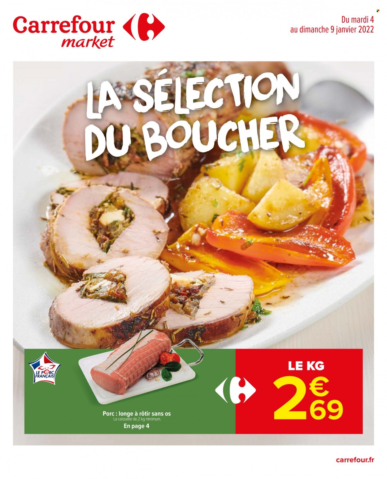 Catalogue Carrefour Market - 04/01/2022 - 09/01/2022. Page 1