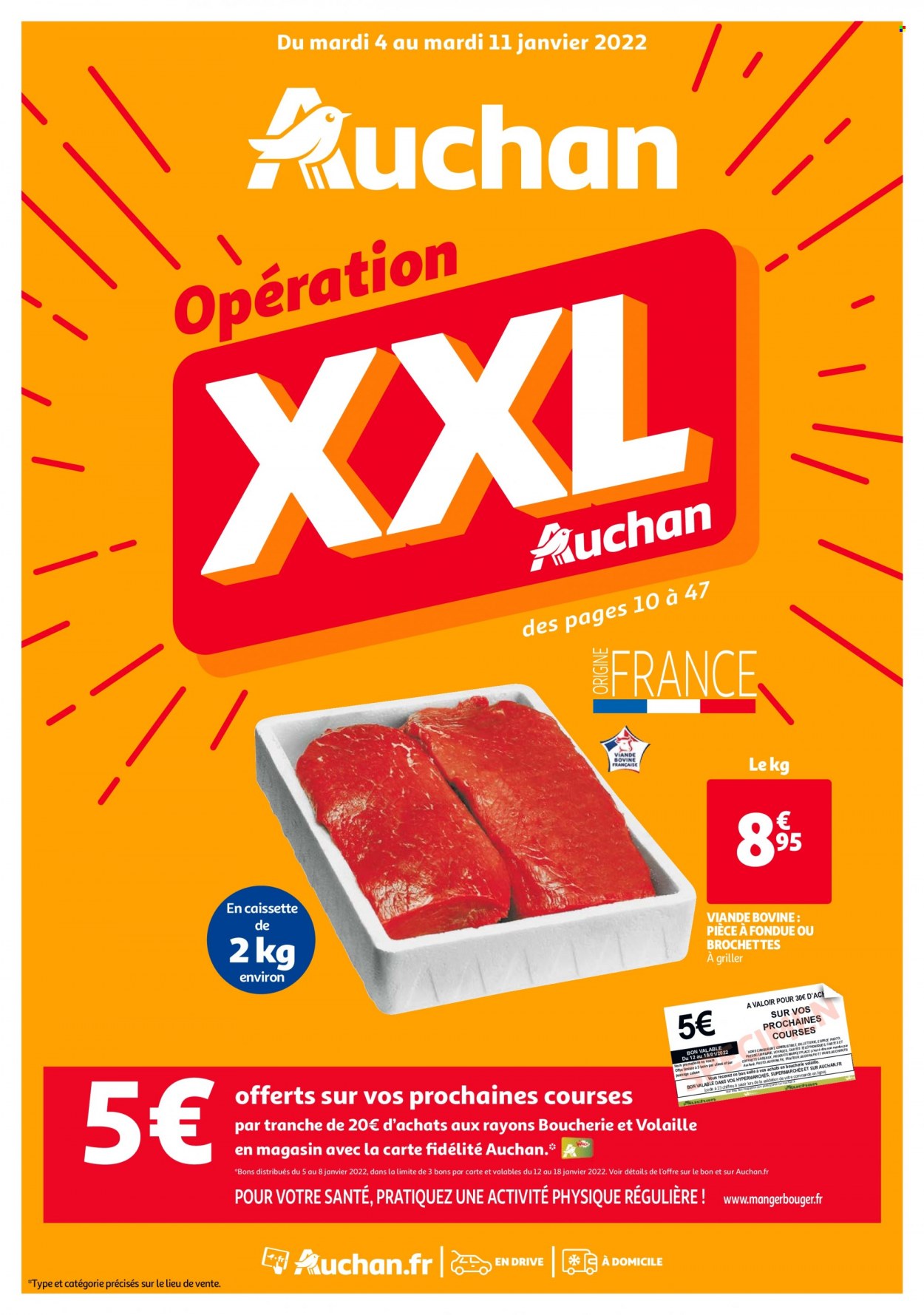 thumbnail - Catalogue Auchan - 04/01/2022 - 11/01/2022 - Produits soldés - pièce à fondue. Page 1.