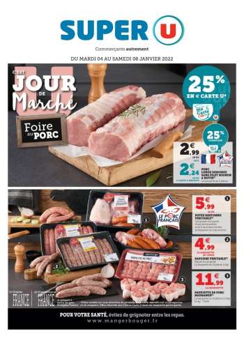 Catalogue SUPER U - 04/01/2022 - 08/01/2022.