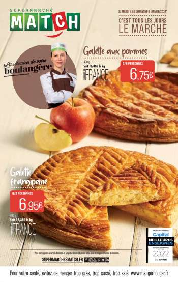 Catalogue Supermarché Match - 04/01/2022 - 09/01/2022.