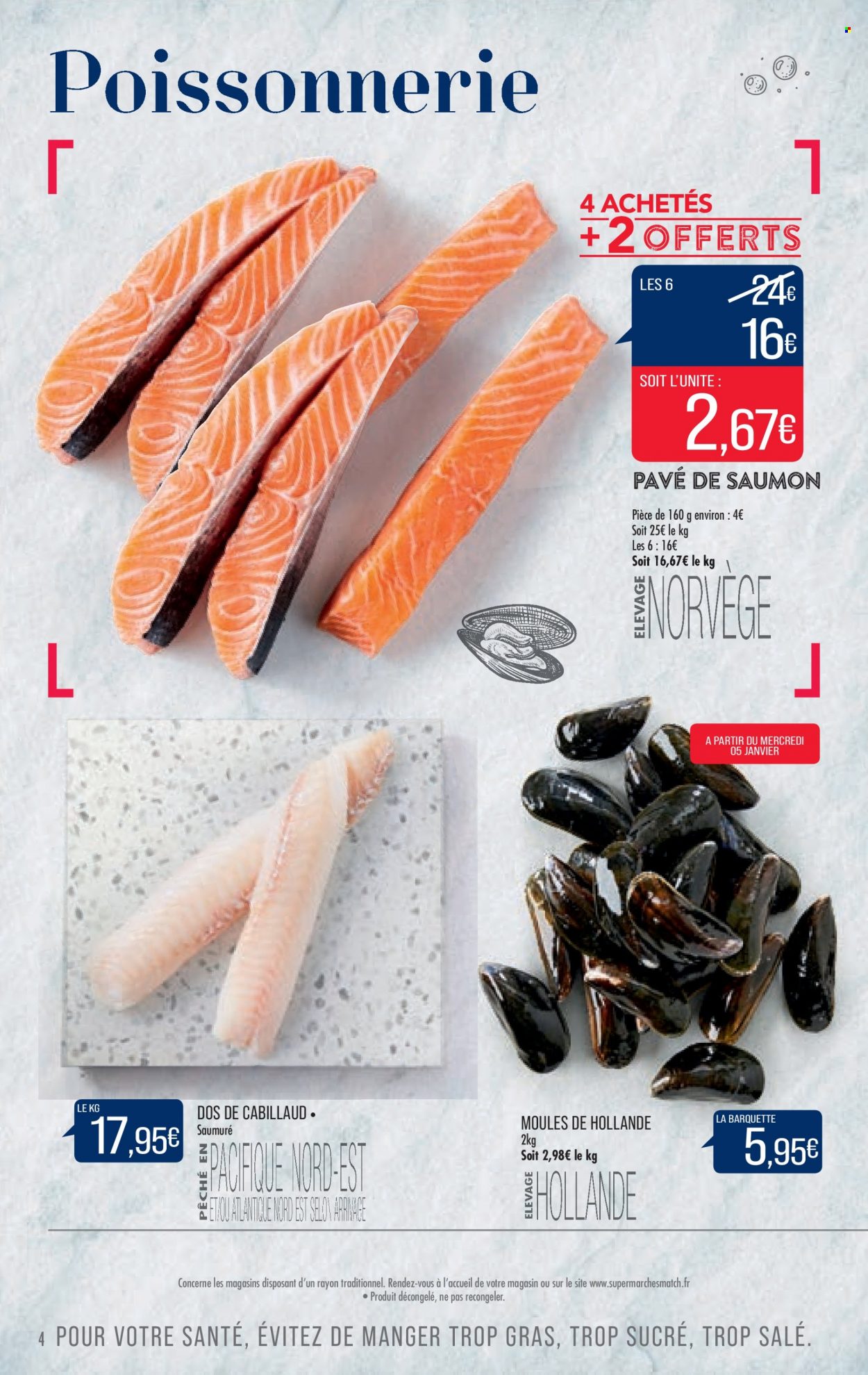 Catalogue Supermarché Match - 04/01/2022 - 09/01/2022. Page 4