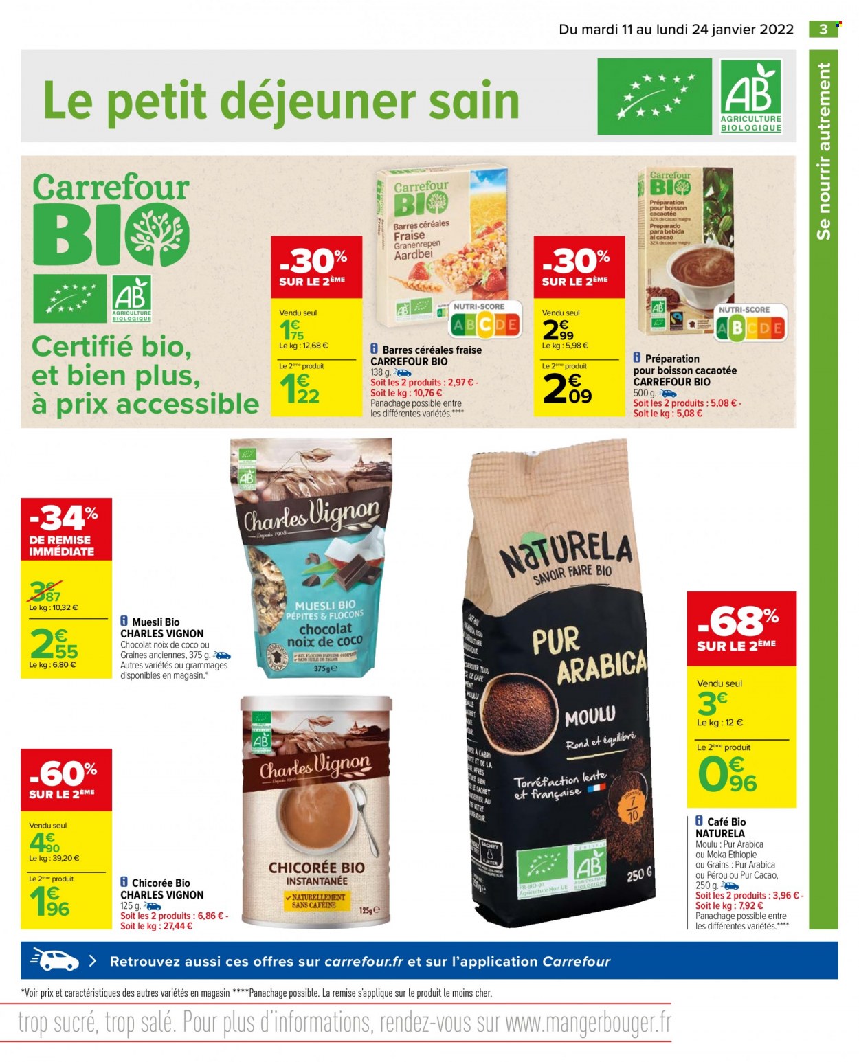 thumbnail - Catalogue Carrefour Hypermarchés - 11/01/2022 - 24/01/2022 - Produits soldés - chicorée, café. Page 3.