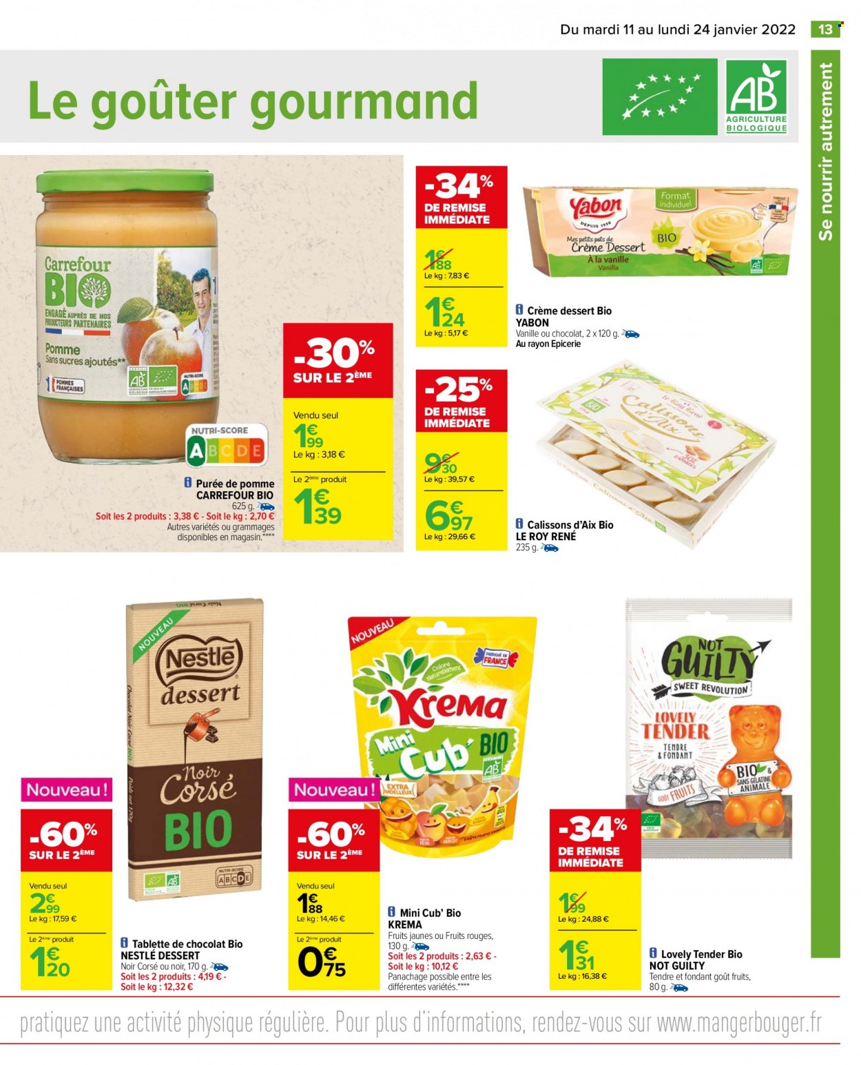 thumbnail - Catalogue Carrefour Hypermarchés - 11/01/2022 - 24/01/2022 - Produits soldés - crème dessert, Nestlé. Page 13.