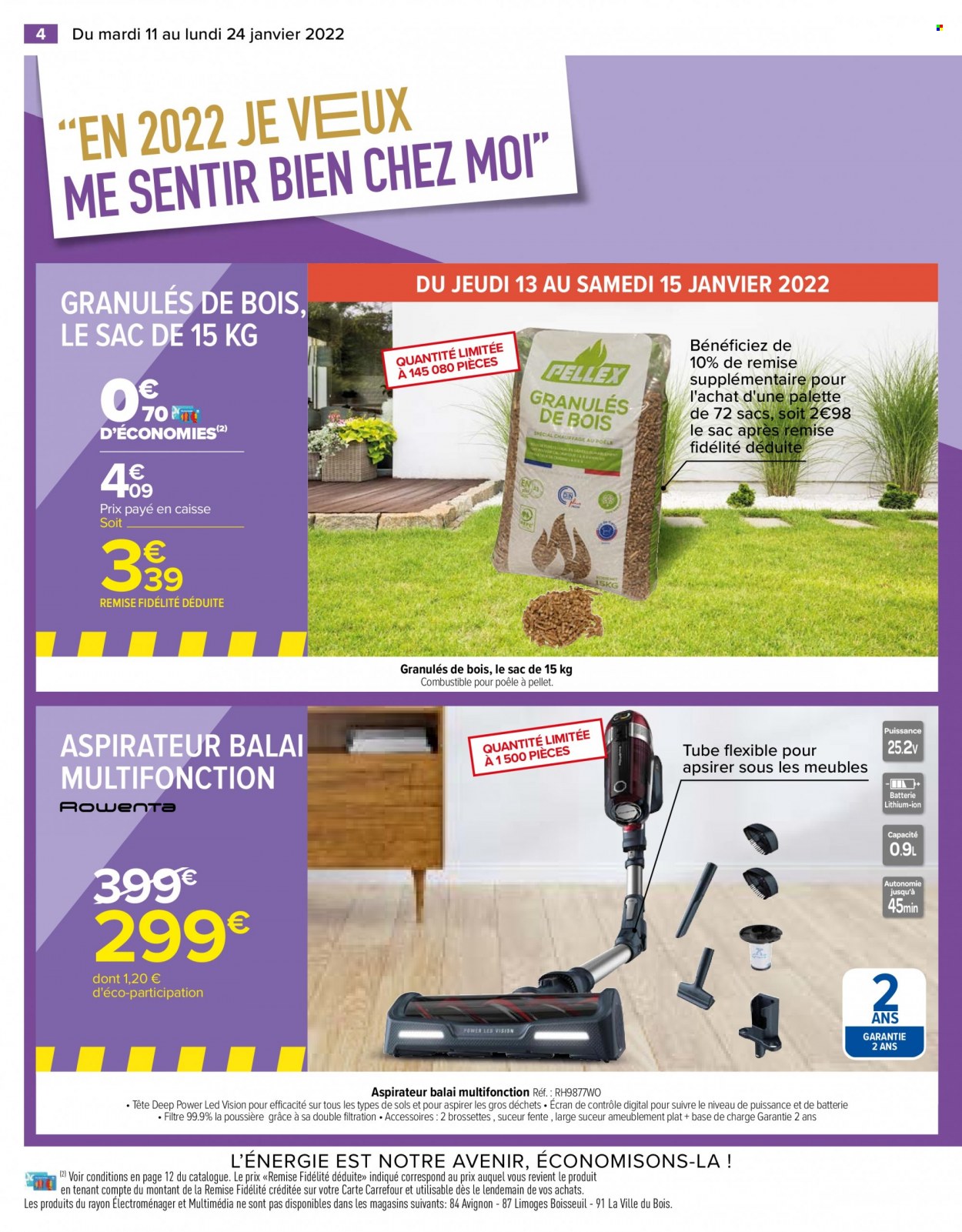 thumbnail - Catalogue Carrefour Hypermarchés - 11/01/2022 - 24/01/2022 - Produits soldés - aspirateur, aspirateur balai, sac à main. Page 4.