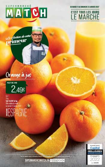 Catalogue Supermarché Match - 11/01/2022 - 23/01/2022.