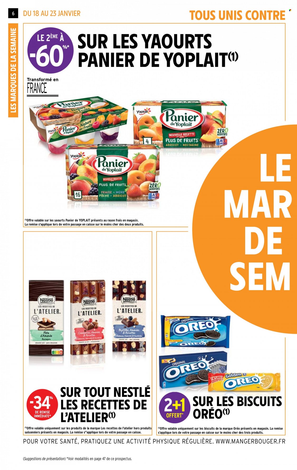 thumbnail - Catalogue Intermarché Hyper - 18/01/2022 - 23/01/2022 - Produits soldés - yaourt, Nestlé, Yoplait, Oreo, biscuits. Page 6.