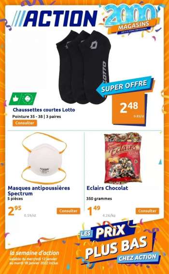 Catalogue Action - 12/01/2022 - 18/01/2022.
