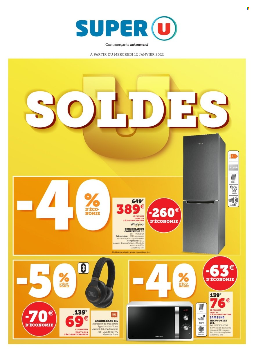 Catalogue SUPER U - 12/01/2022 - 22/01/2022. Page 1