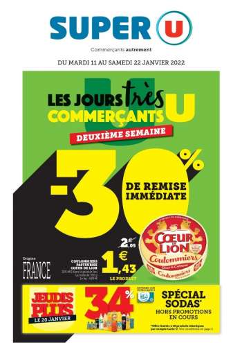 Catalogue SUPER U - 11/01/2022 - 22/01/2022.