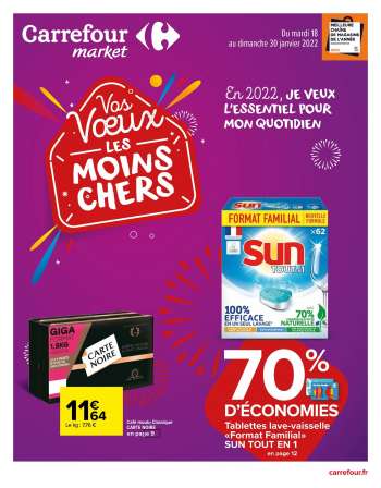 Catalogue Carrefour Market - 18/01/2022 - 30/01/2022.