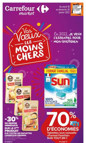 Catalogue Carrefour Market - 18/01/2022 - 30/01/2022.