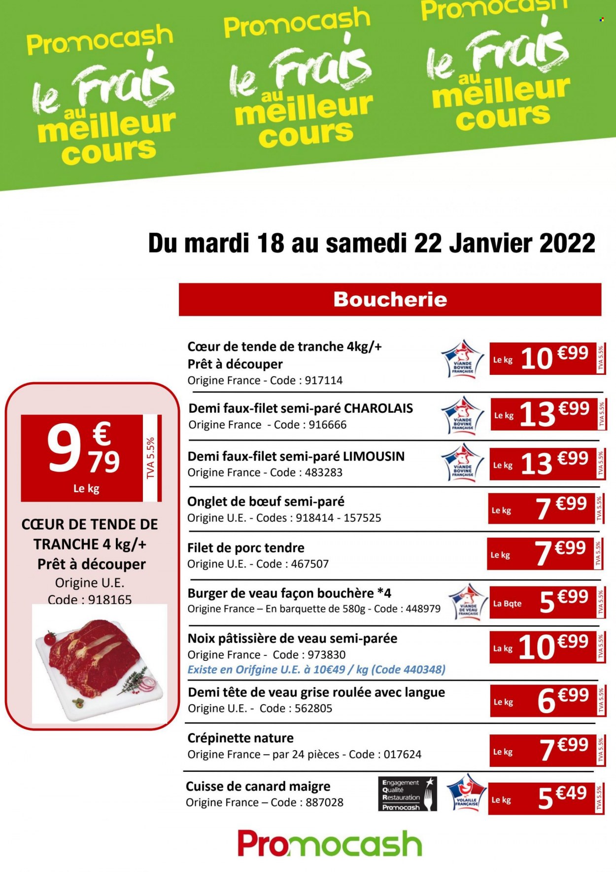 Catalogue Promocash - 18/01/2022 - 22/01/2022. Page 1