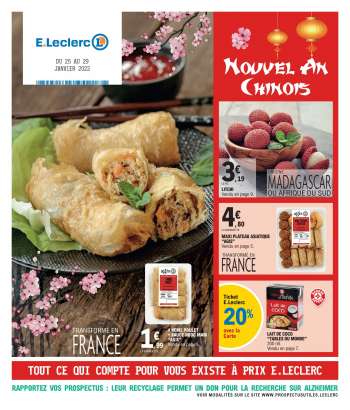 Catalogue E.Leclerc - 25/01/2022 - 29/01/2022.