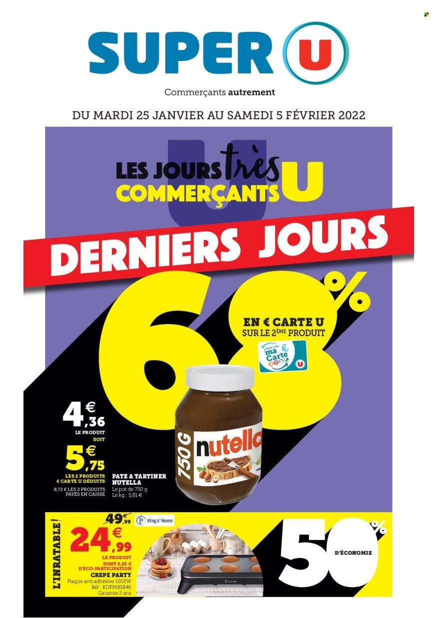 Catalogue SUPER U - 25/01/2022 - 05/02/2022. Page 1